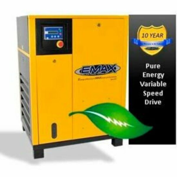 Emax Compressor EMAX, 10HP Rotary Screw Compressor Tankless, 145 PSI, 45 CFM, 1PH 208/230V ERV0100001
